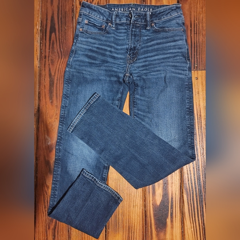 American Eagle Outfitters Dark Blue Straight Jeans